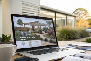 3D landscape visualization and design documentation for Central Coast property